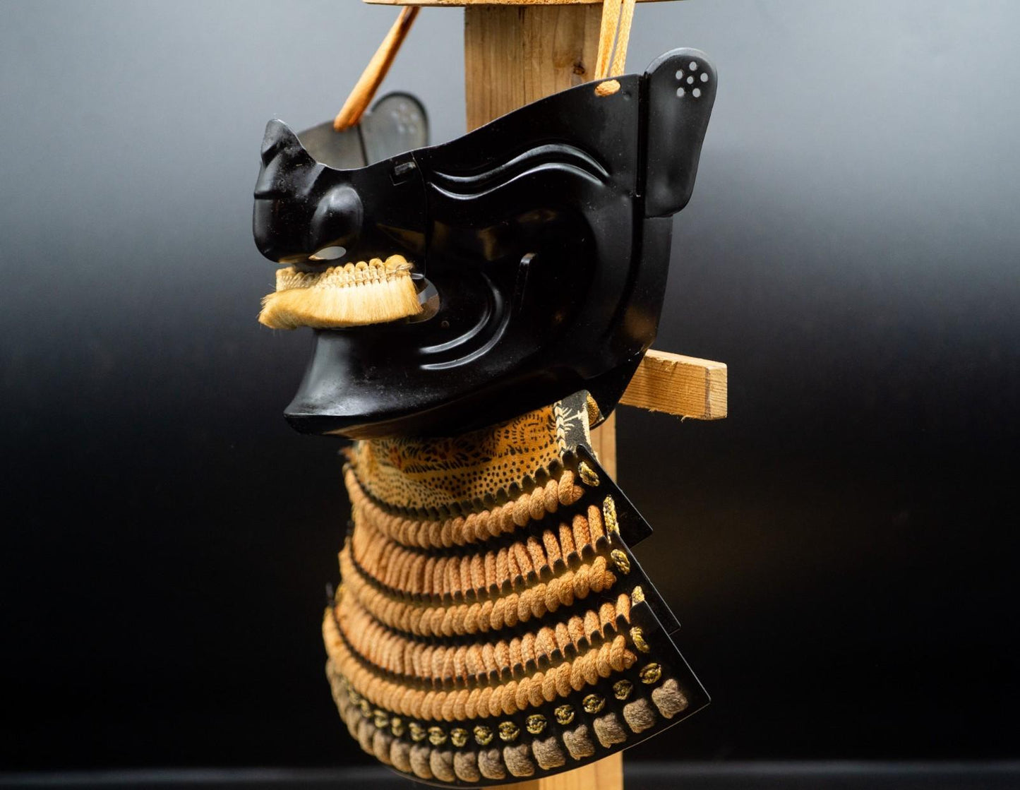 Iron MENPO Samurai Armor Mask Japanese Vintage Made in Japan 33