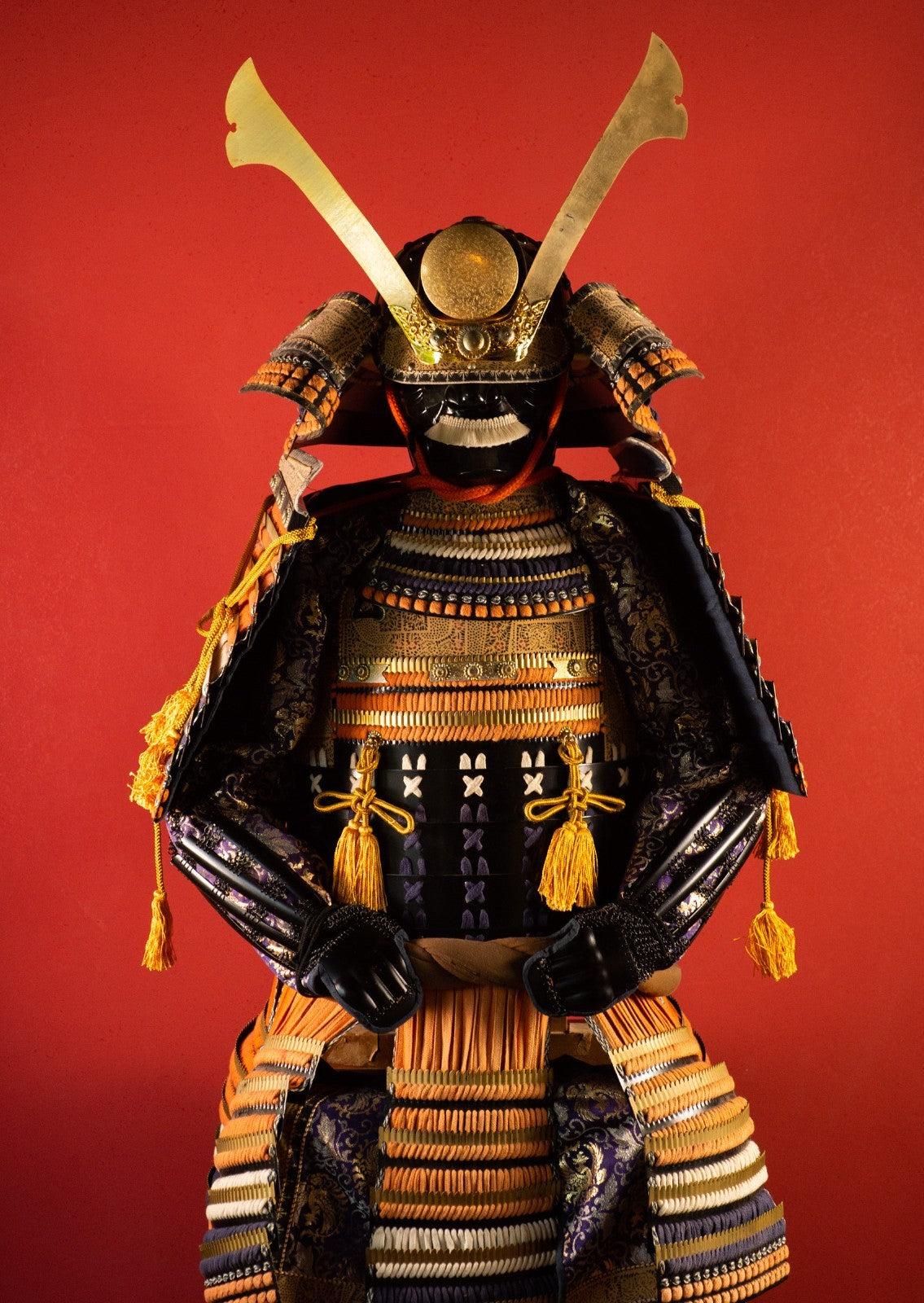 Samurai Armor Yoroi Lifesize F/S w/chest Japanese Vintage