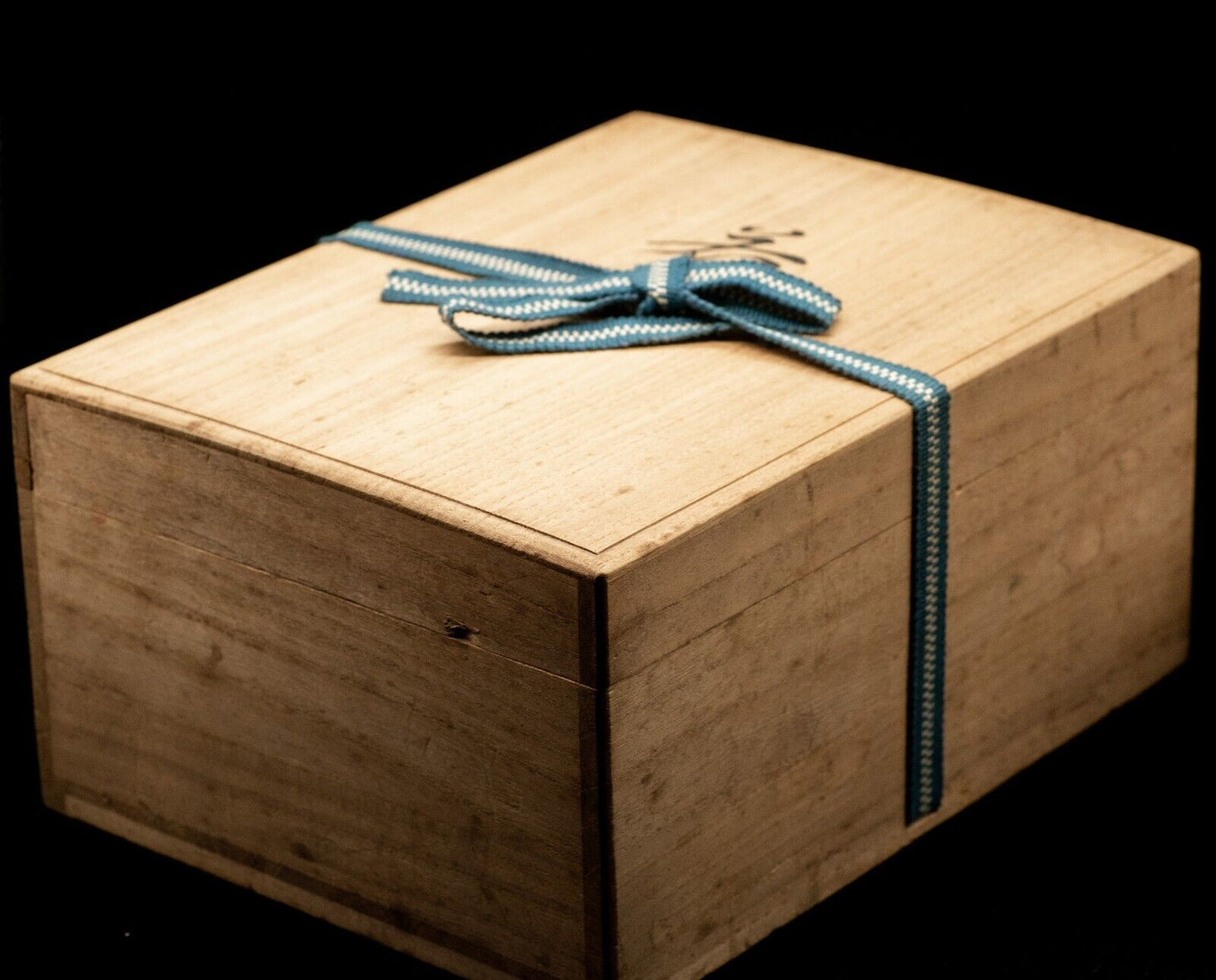 Genuine HQ Signed Wooden Noh Mask Koshun Ishikura Made w/Box & Bag Japanese