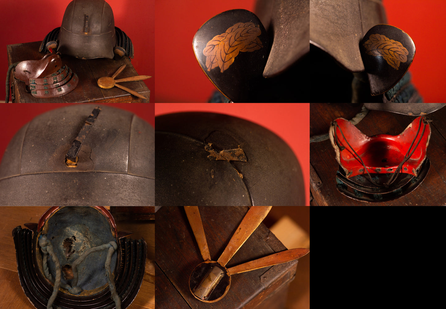 Genuine Samurai Armor Life Size Yoroi w/chest Edo Period Japanese Antique Kabuto