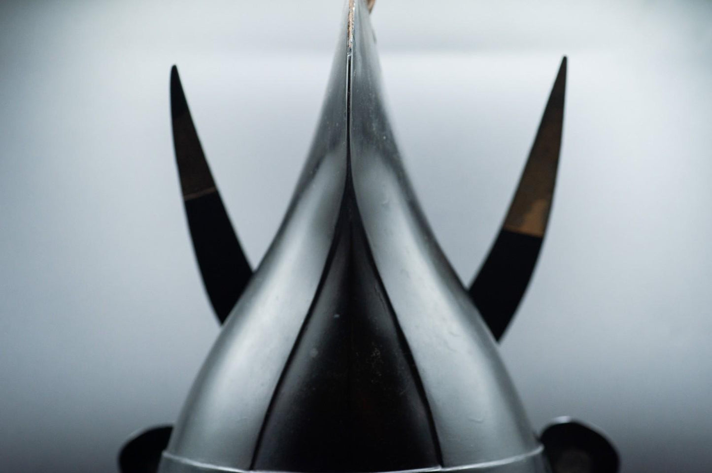 Super Rare Genuine Antique Samurai Helmet with SWORD WOUND KABUTO Edo Period F/S