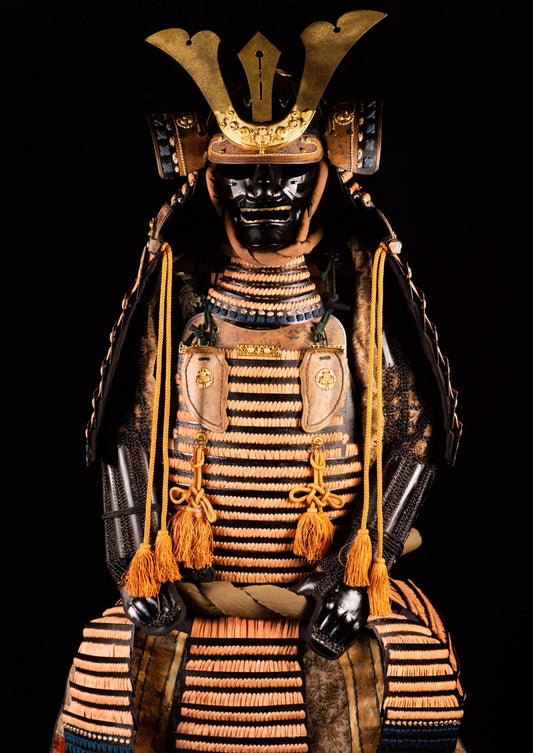 Samurai Armor Yoroi Wearable Life-size F/S w/chest Japanese Vintage Kabuto 29