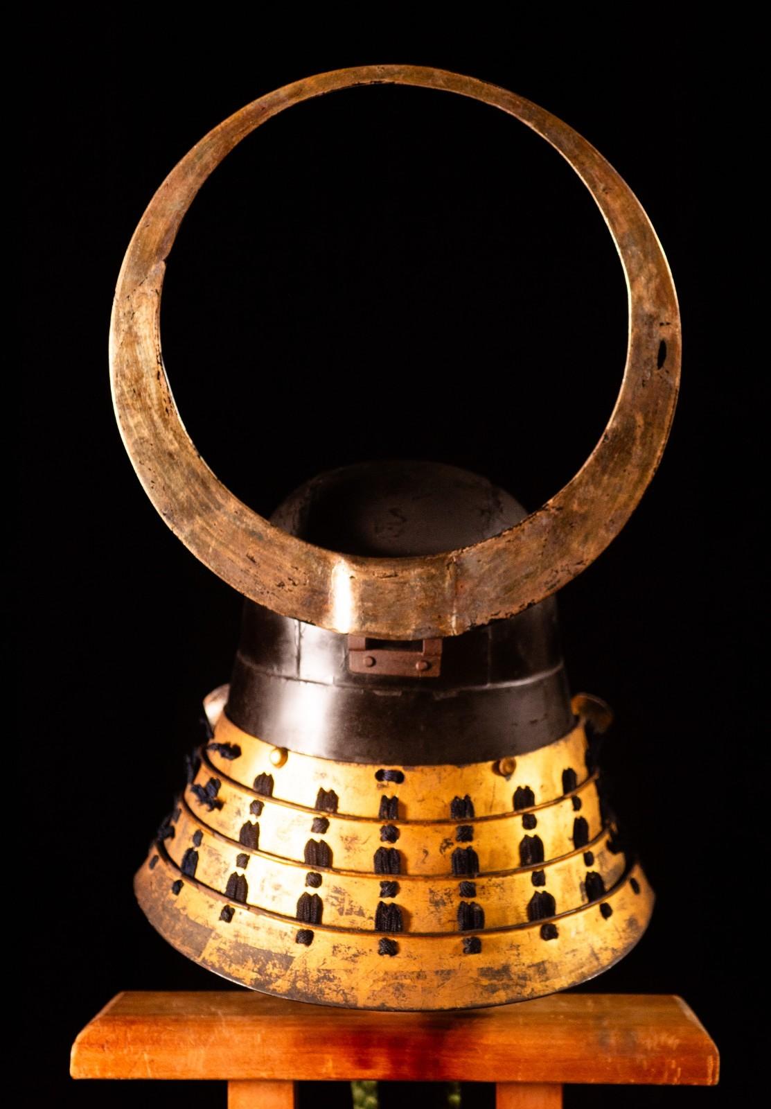 Genuine Antique Samurai Helmet KABUTO Edo PeriodF/S 64