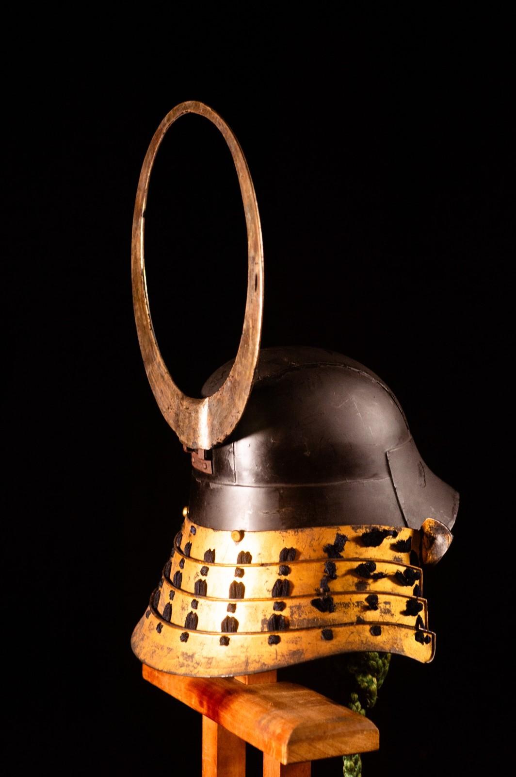 Genuine Antique Samurai Helmet KABUTO Edo PeriodF/S 64