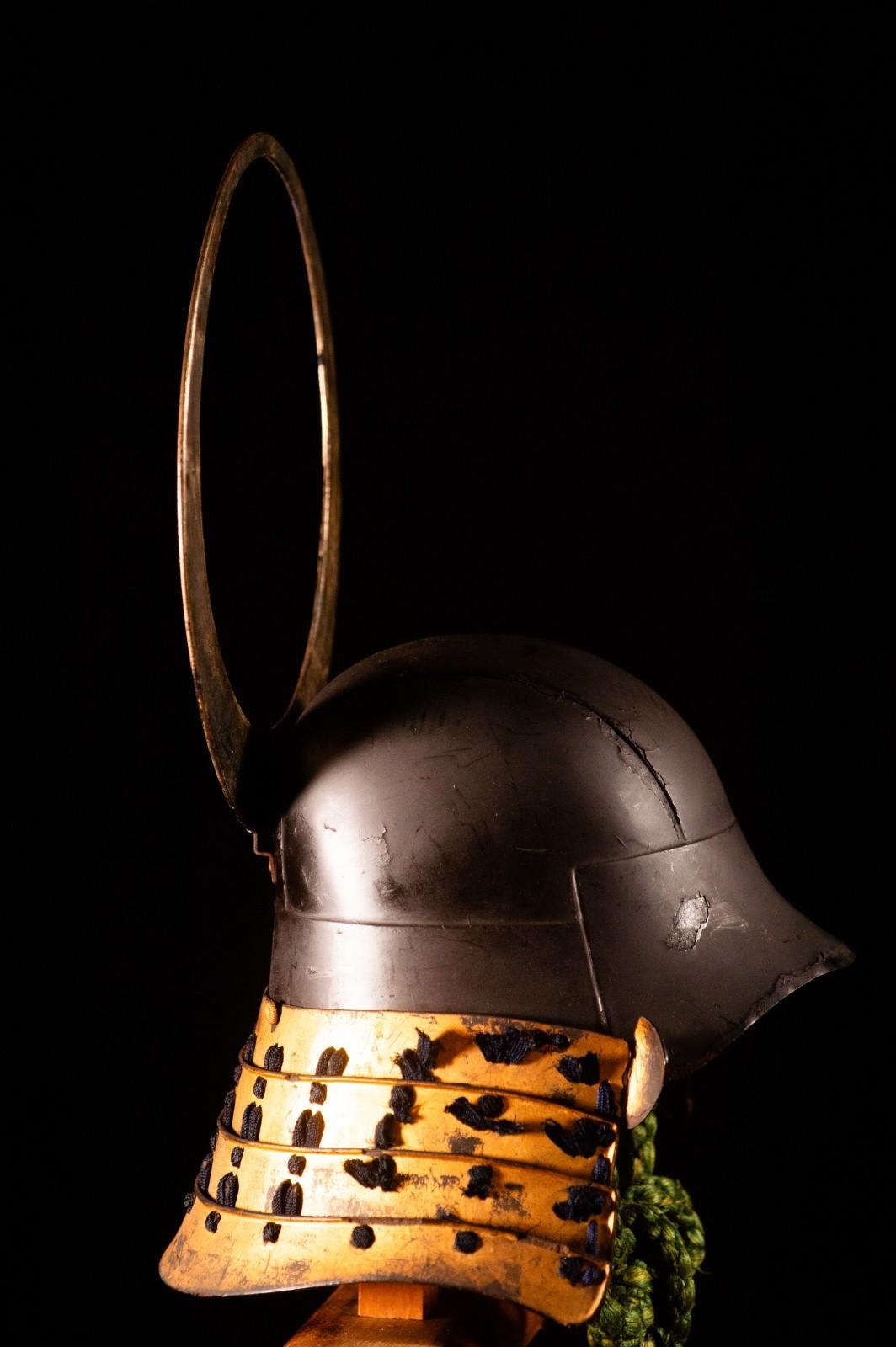 Genuine Antique Samurai Helmet KABUTO Edo PeriodF/S 64