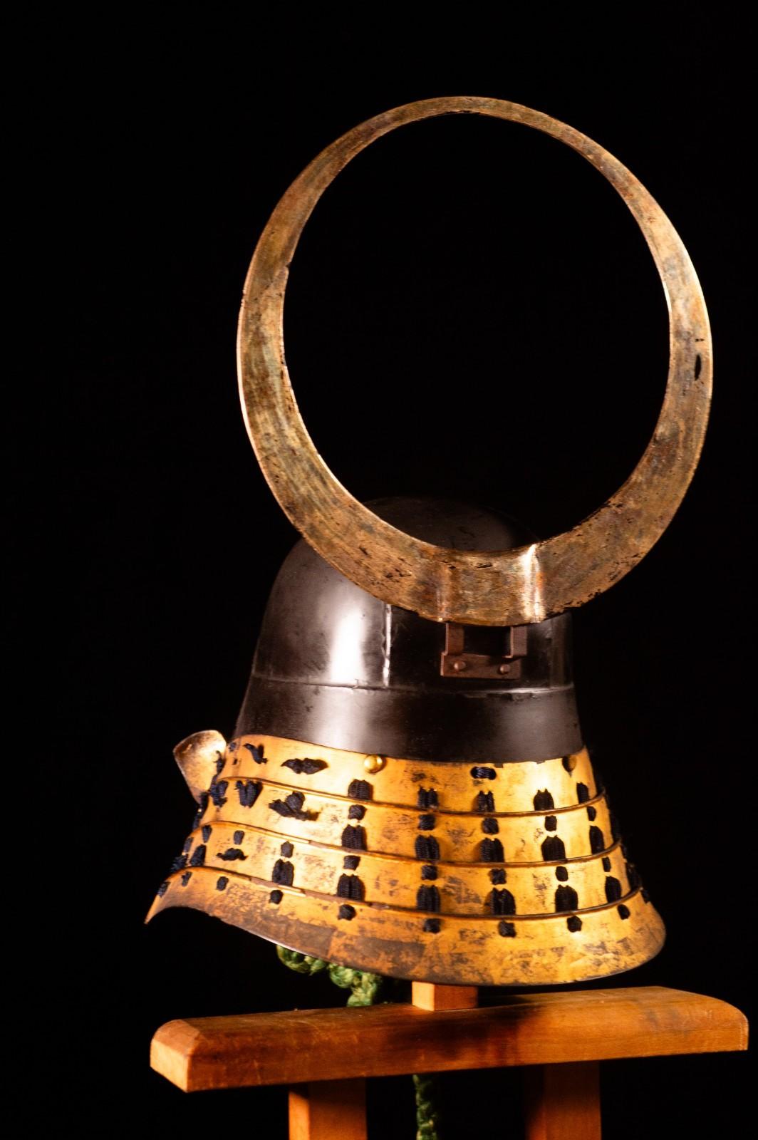 Genuine Antique Samurai Helmet KABUTO Edo PeriodF/S 64