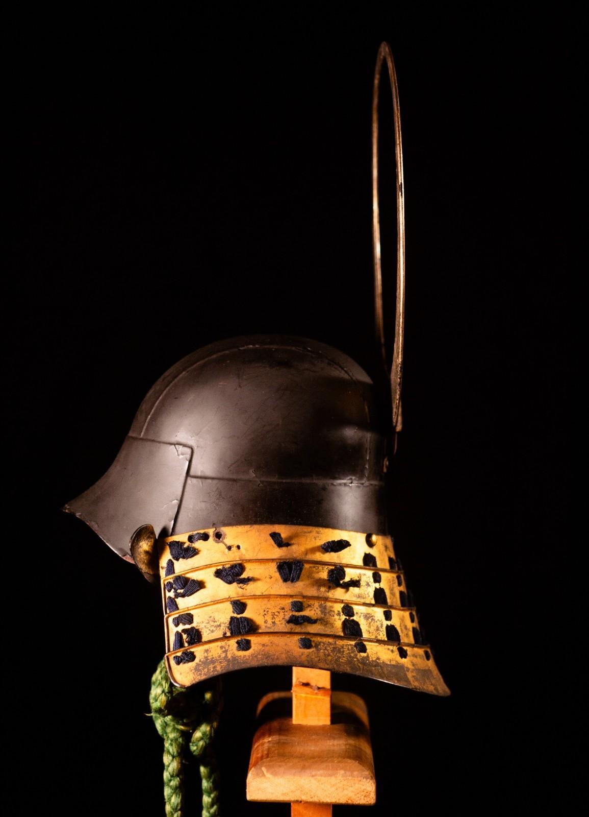 Genuine Antique Samurai Helmet KABUTO Edo PeriodF/S 64