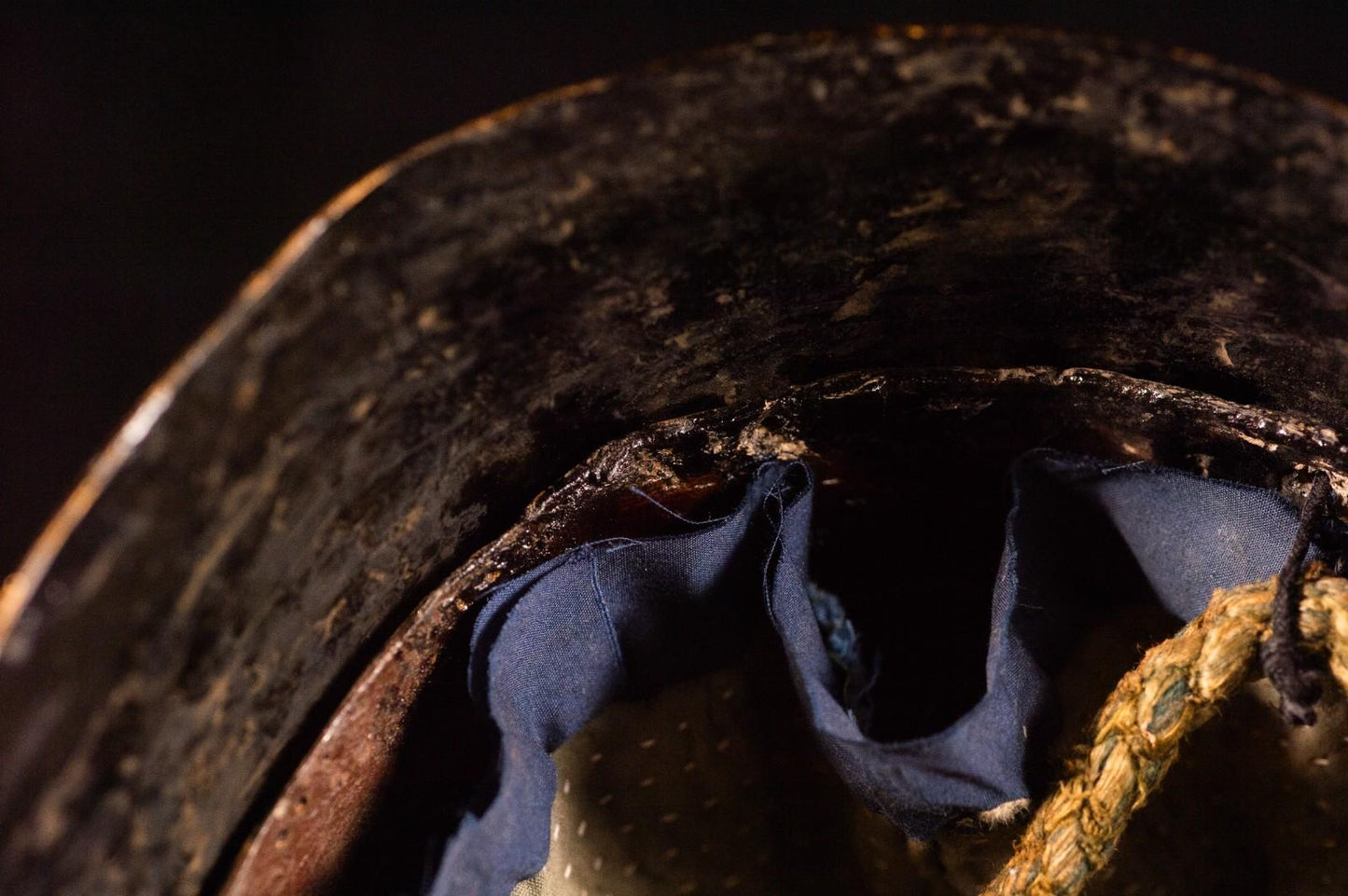 Genuine Antique Samurai Helmet KABUTO Edo PeriodF/S 65