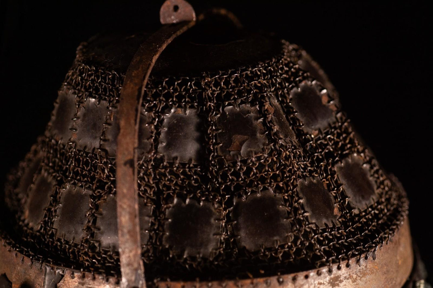 Genuine Antique Samurai Helmet KABUTO Edo Period Iron F/S 67