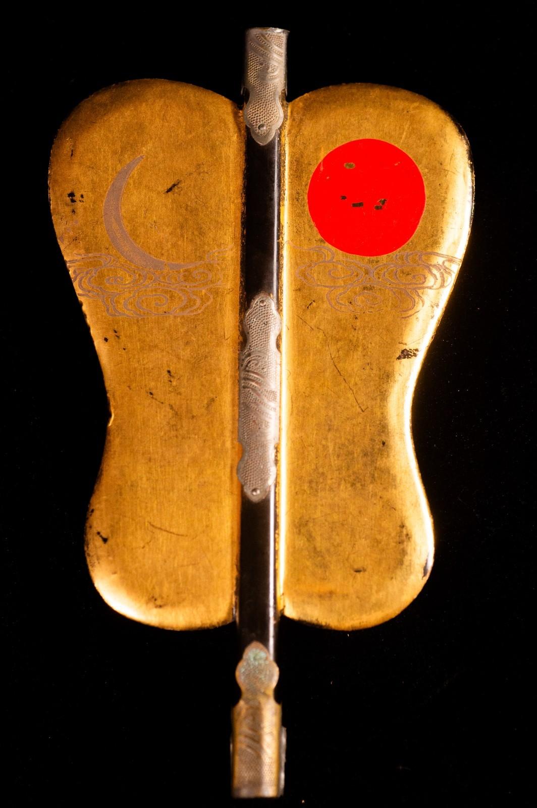 Genuine Antique Samurai Helmet KABUTO Edo Period Iron F/S 67