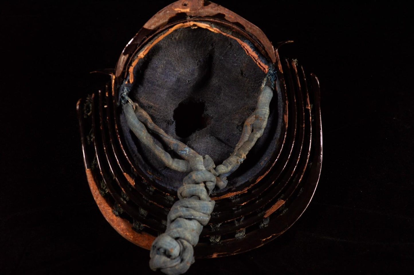 Genuine Antique Samurai Helmet KABUTO Edo Period Iron F/S 67