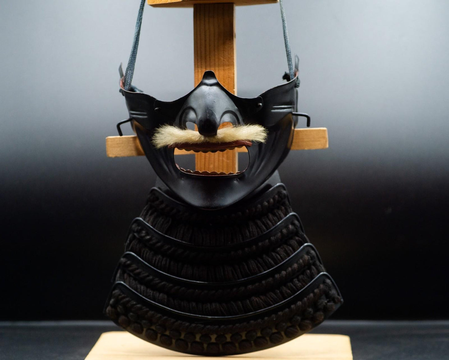 Iron MENPO Samurai Armor Mask Japanese Vintage Made in Japan 32