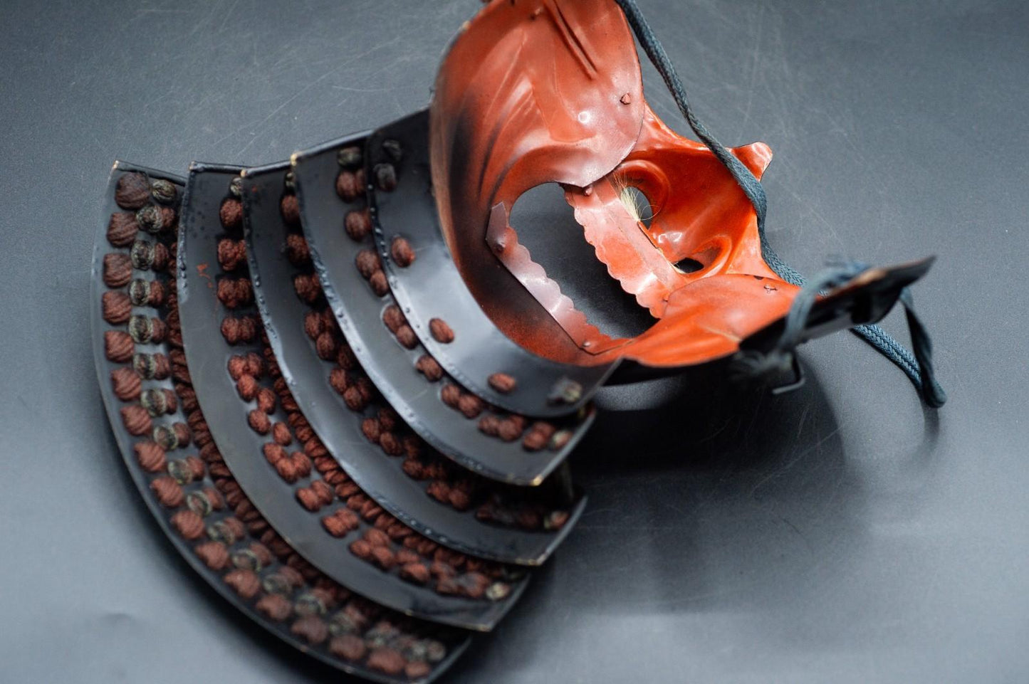 Iron MENPO Samurai Armor Mask Japanese Vintage Made in Japan 32