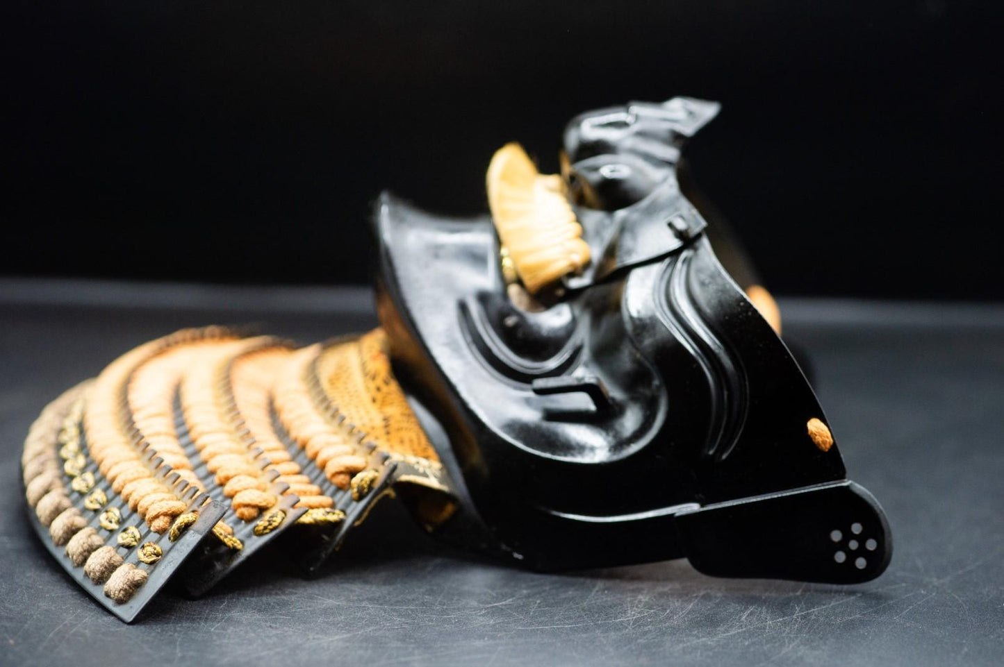 Iron MENPO Samurai Armor Mask Japanese Vintage Made in Japan 33