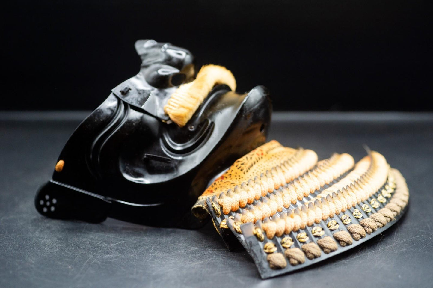 Iron MENPO Samurai Armor Mask Japanese Vintage Made in Japan 33
