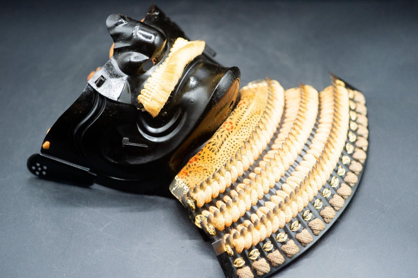 Iron MENPO Samurai Armor Mask Japanese Vintage Made in Japan 33