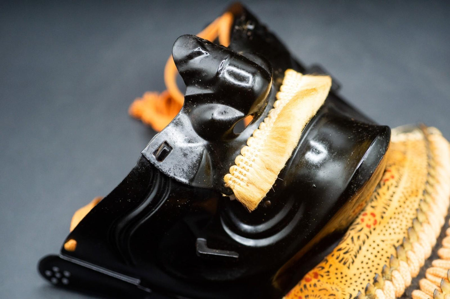 Iron MENPO Samurai Armor Mask Japanese Vintage Made in Japan 33