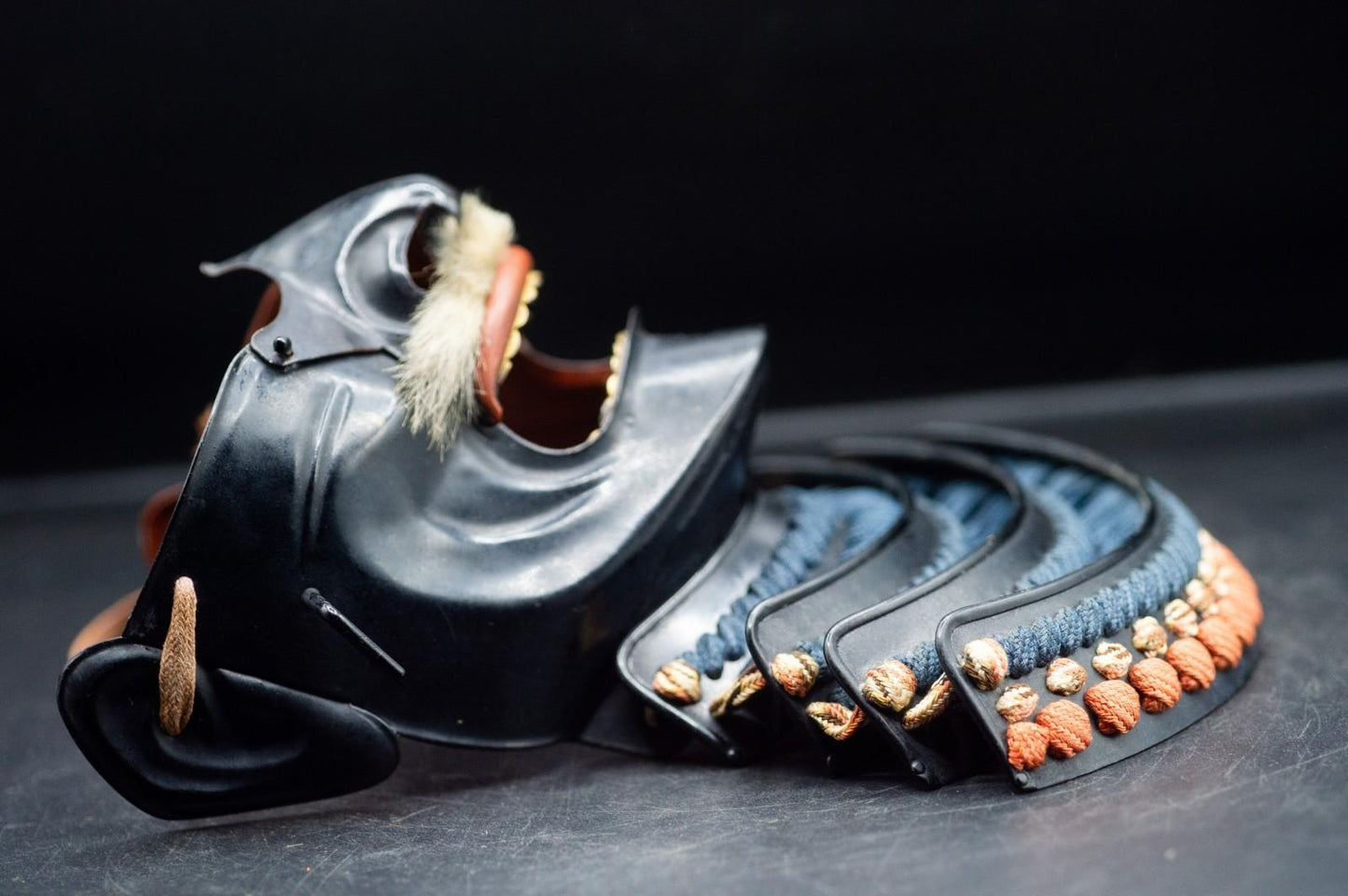 Iron MENPO Samurai Armor Mask Japanese Vintage Made in Japan 34