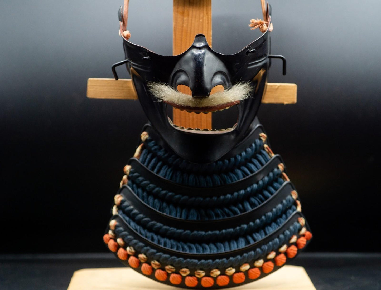 Iron MENPO Samurai Armor Mask Japanese Vintage Made in Japan 34