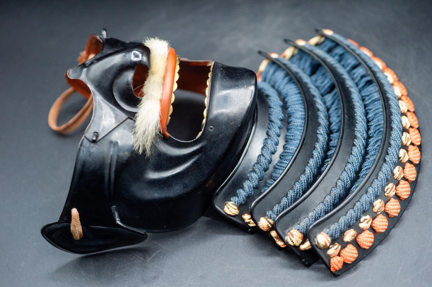 Iron MENPO Samurai Armor Mask Japanese Vintage Made in Japan 34
