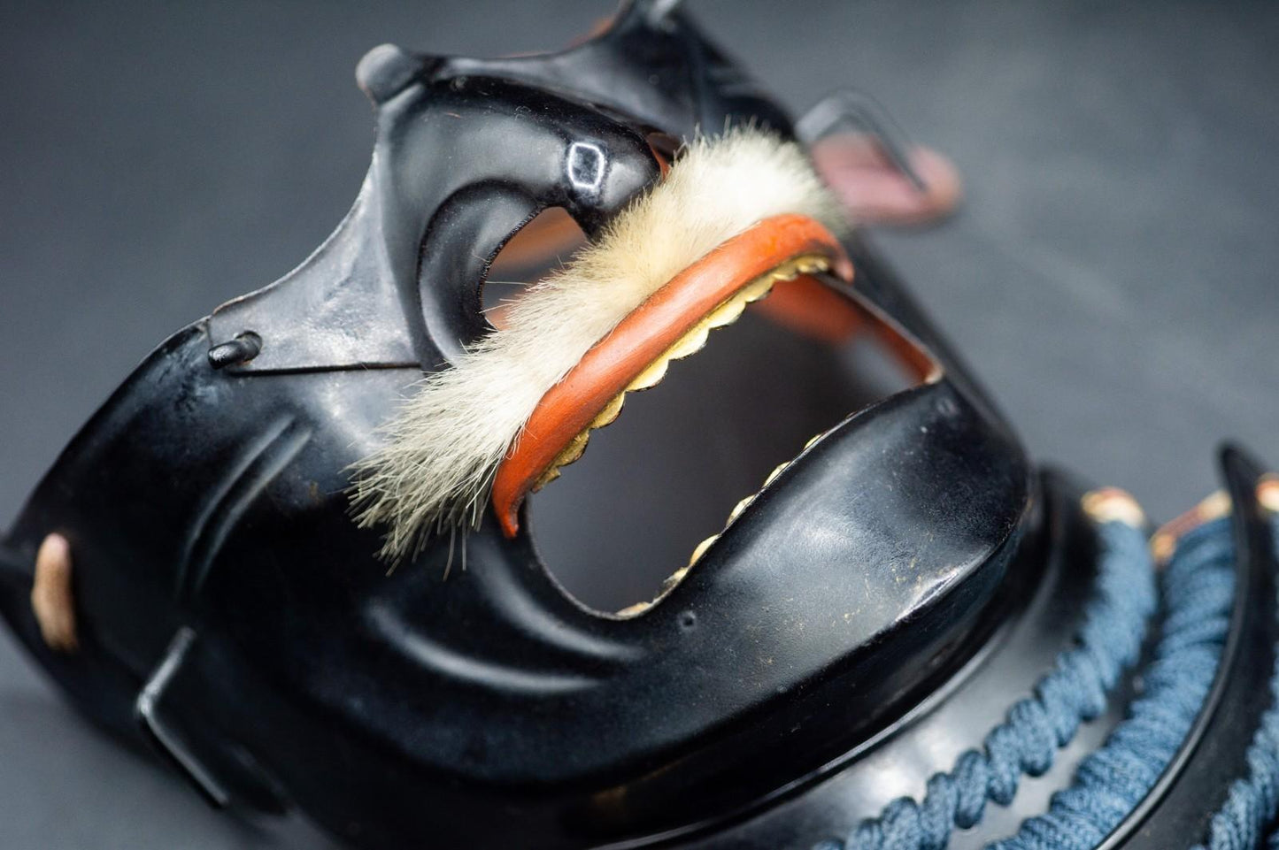 Iron MENPO Samurai Armor Mask Japanese Vintage Made in Japan 34