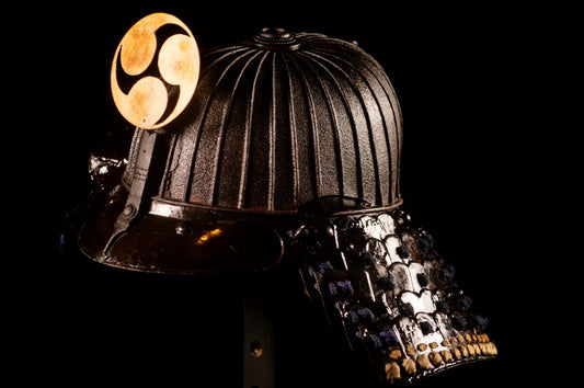 Genuine Antique Samurai Helmet Suji KABUTO Edo Period F/S KAB69