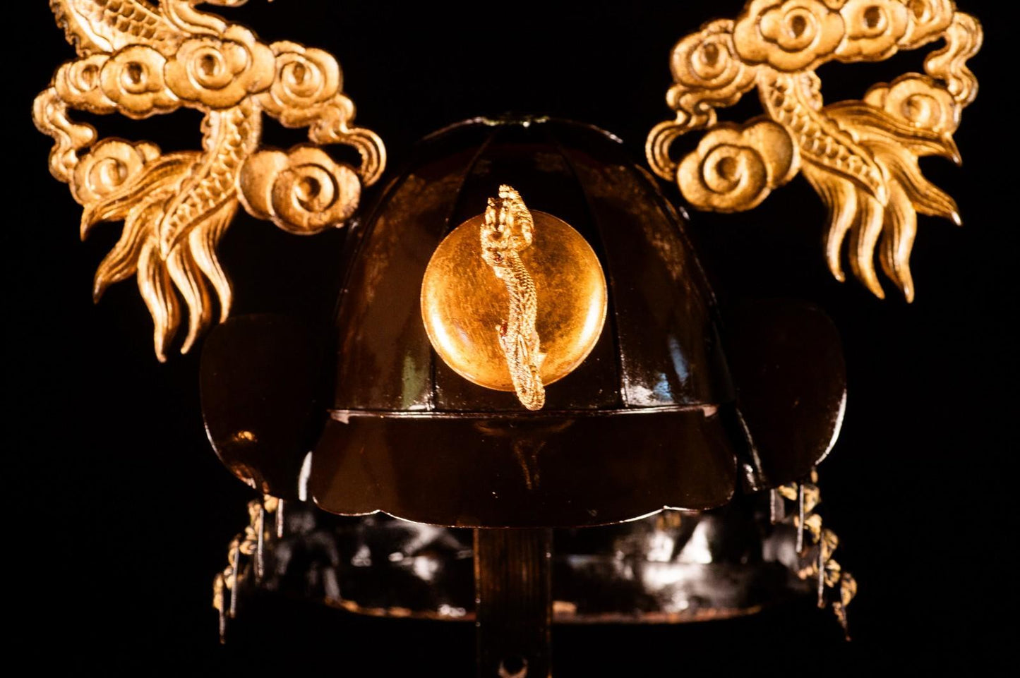 Genuine Antique Samurai Helmet Dragon KABUTO Edo PeriodF/S 73