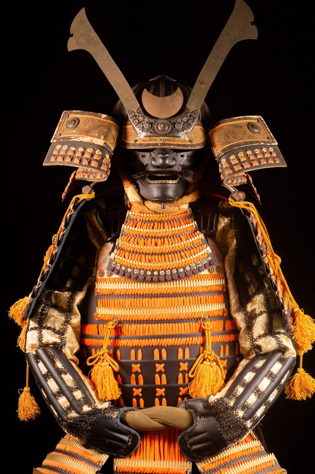 Samurai Armor  Yoroi Wearable Life-size w/chest Japanese Antique Kabuto 41