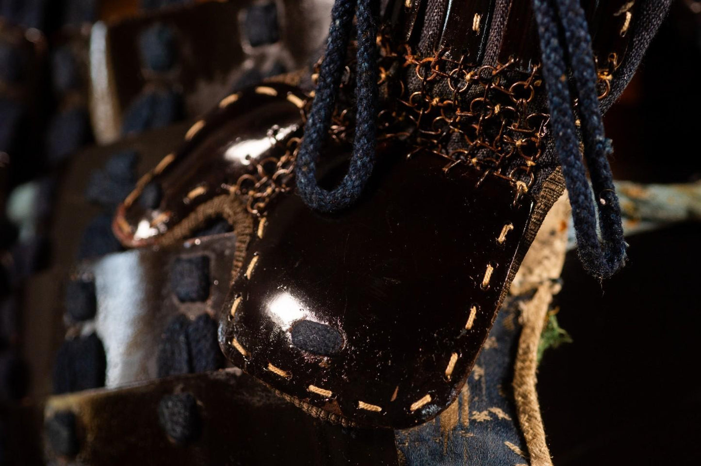 Genuine Samurai Armor Life Size Yoroi Edo Period Japanese Antique 42 Kabuto