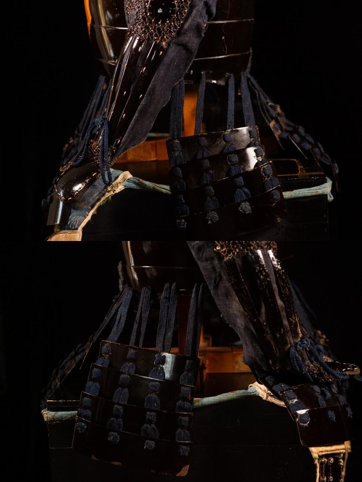 Genuine Samurai Armor Life Size Yoroi Edo Period Japanese Antique 42 Kabuto