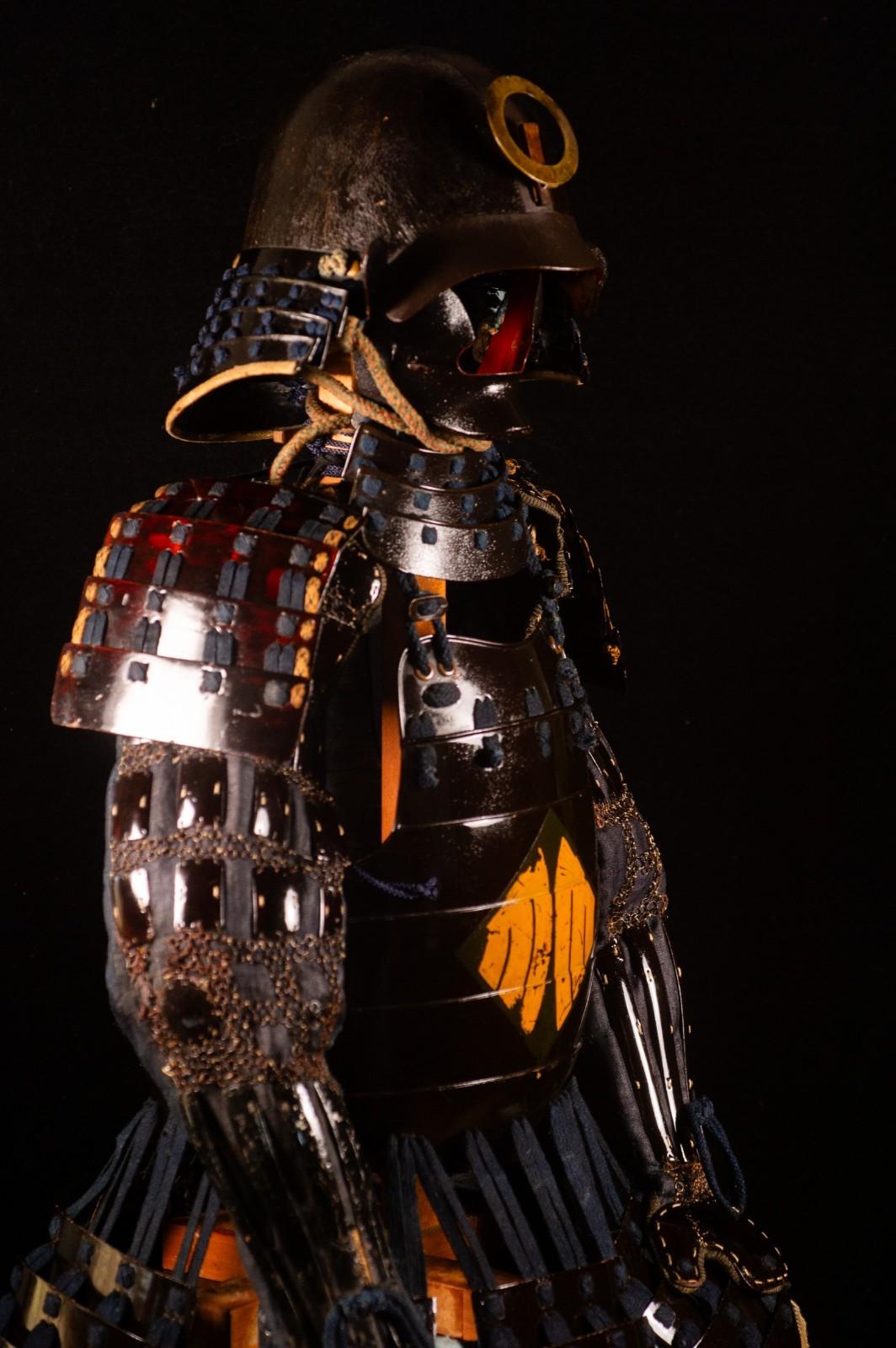 Genuine Samurai Armor Life Size Yoroi Edo Period Japanese Antique 42 Kabuto