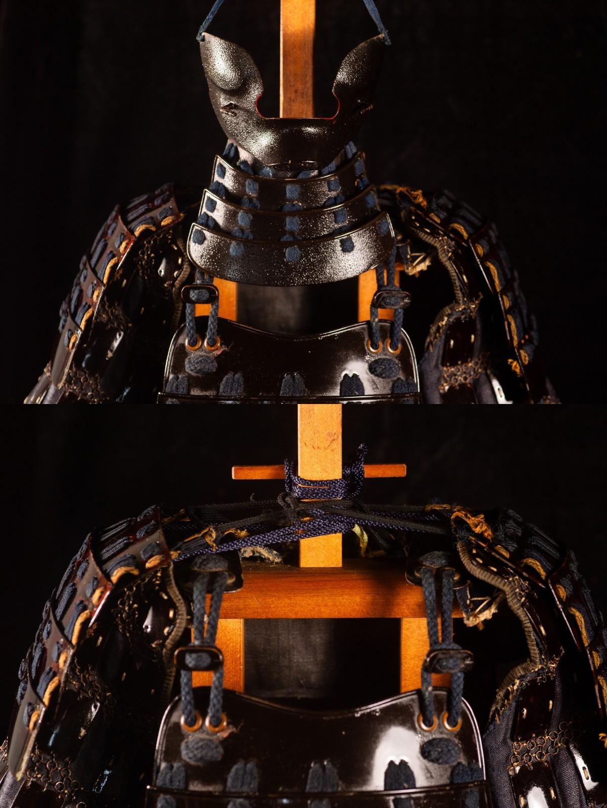 Genuine Samurai Armor Life Size Yoroi Edo Period Japanese Antique 42 Kabuto