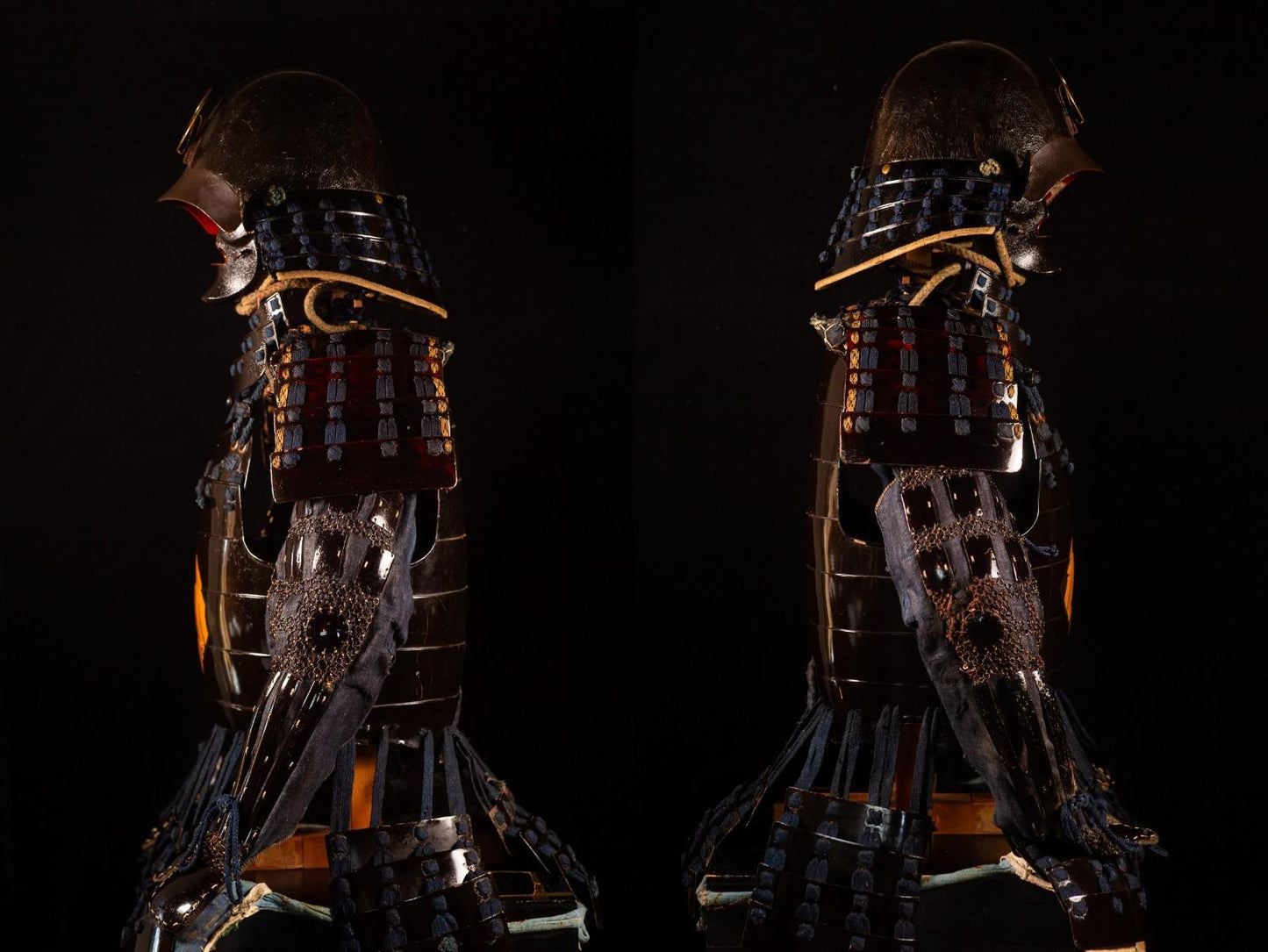 Genuine Samurai Armor Life Size Yoroi Edo Period Japanese Antique 42 Kabuto