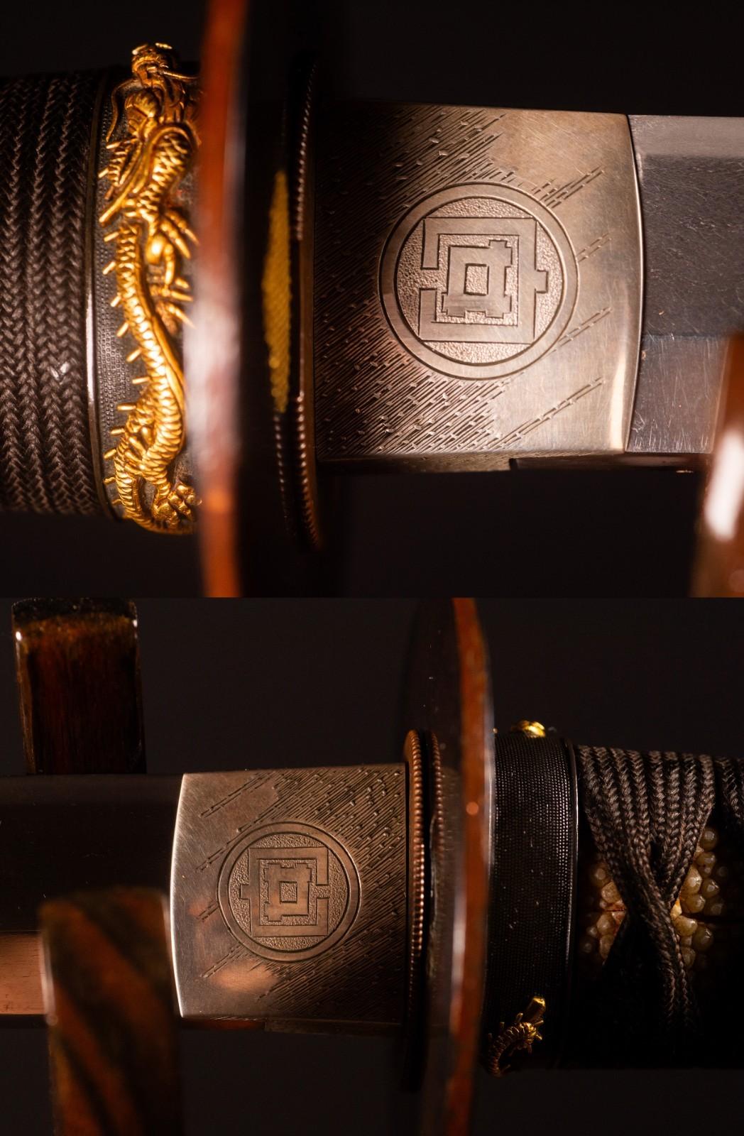 Katana Gassan 69cm w/Koshirae Japanese Genuine Antique Samurai Sword Nihonto