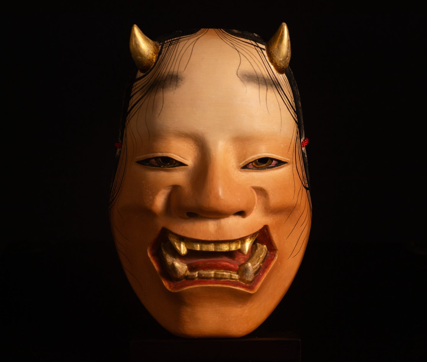 High Grade Genuine Wooden Noh Mask Namanari Japanese Made in Japan