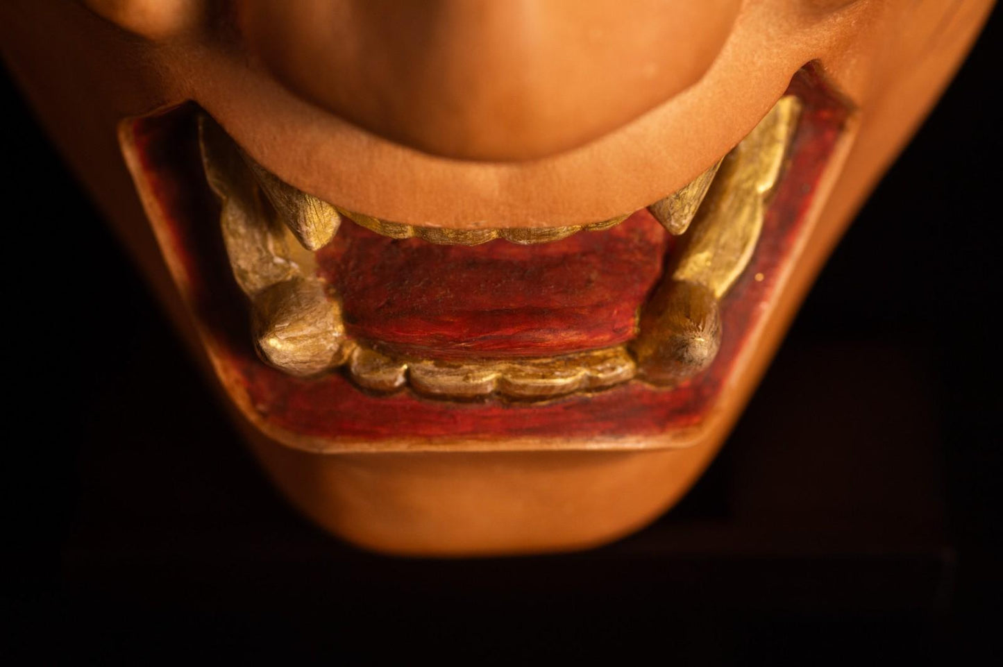 High Grade Genuine Wooden Noh Mask Namanari Japanese Made in Japan