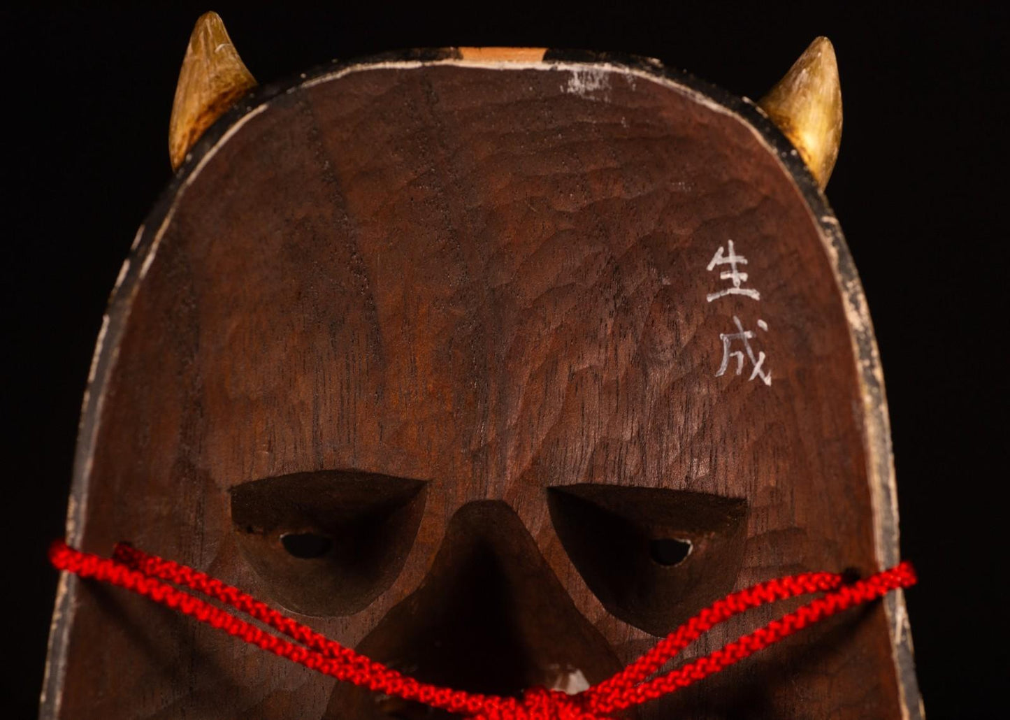 High Grade Genuine Wooden Noh Mask Namanari Japanese Made in Japan