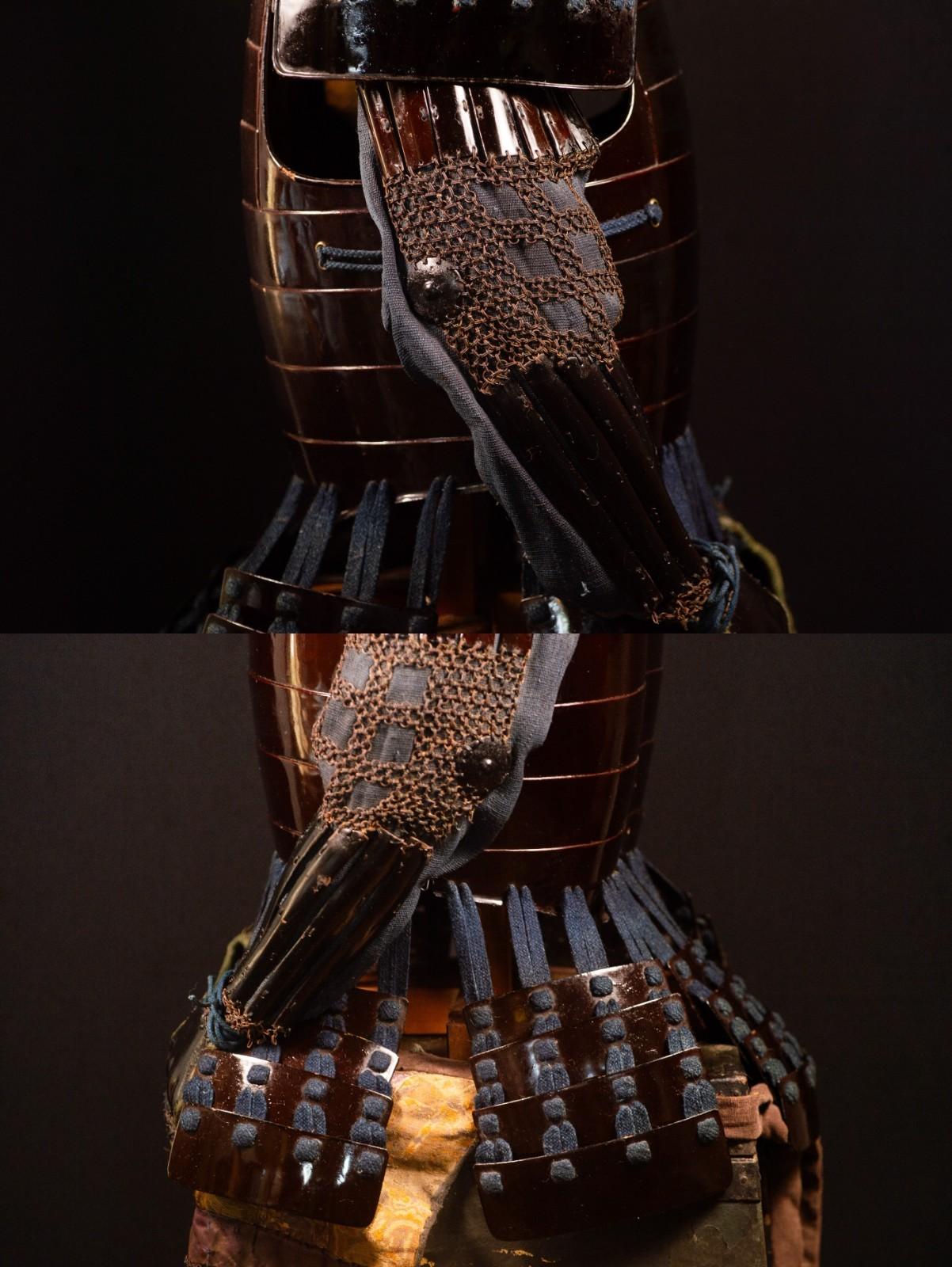 Genuine Samurai Armor Life Size Yoroi w/chest Edo Period Japanese Antique 52