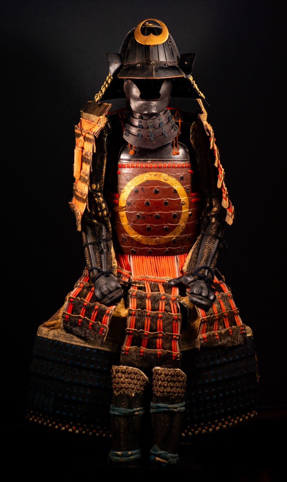 Samurai Armor Life Size Yoroi w/chest Edo Period Japanese Antique 55