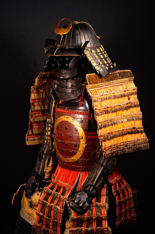 Samurai Armor Life Size Yoroi w/chest Edo Period Japanese Antique 55