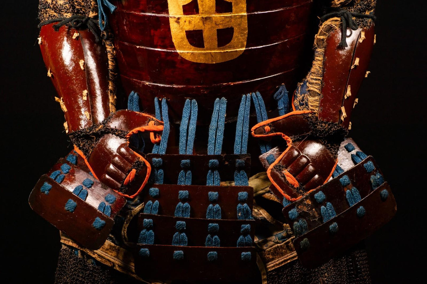 Genuine Samurai Armor Life Size Yoroi w/chest Edo Period Japanese Antique 56