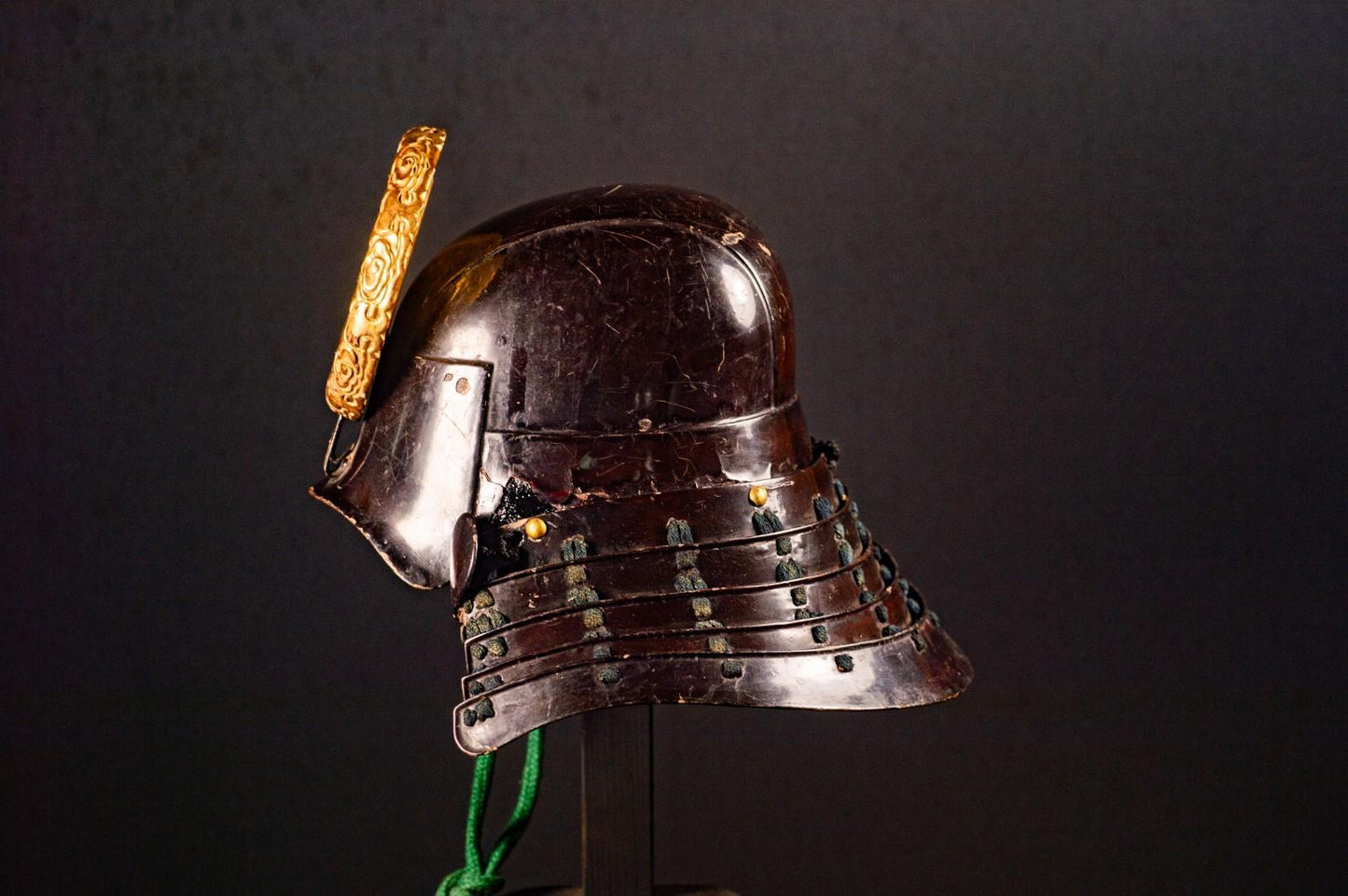 Genuine Antique Samurai Helmet KABUTO Edo PeriodF/S 86