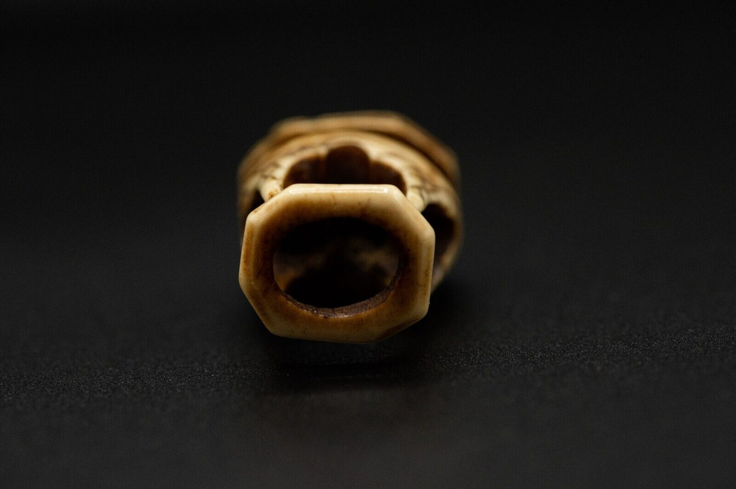 Stag Antler NETSUKE Rat / Mouse Japanese Edo Meiji Antique