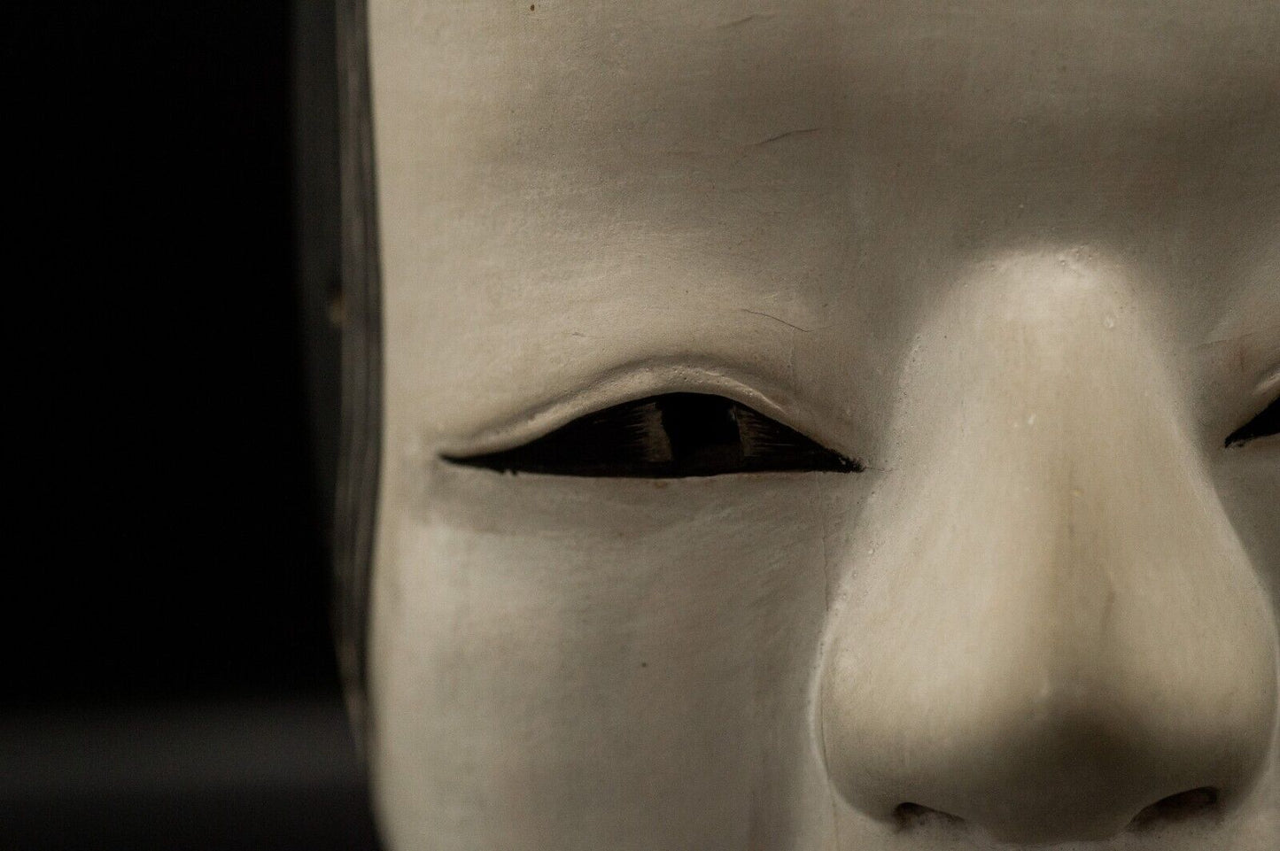 Wooden Noh Mask Koomote 小面 Noh Men Japanese Vintage / Antique