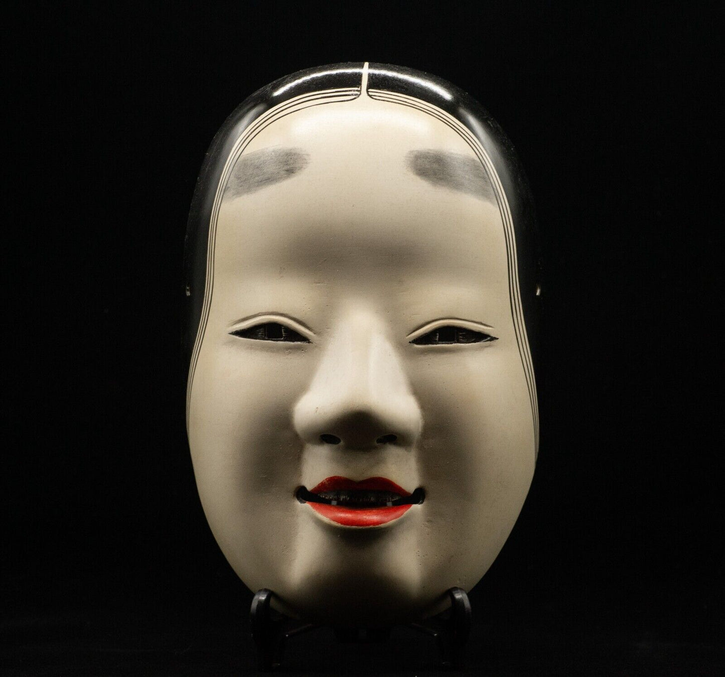 Signed Wooden Noh Mask Koomote 小面 Noh Men Japanese Vintage / Antique