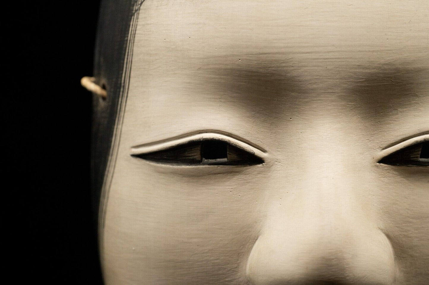 Wooden Noh Mask Wakaonna 若女 Noh Men Japanese Vintage/Antique
