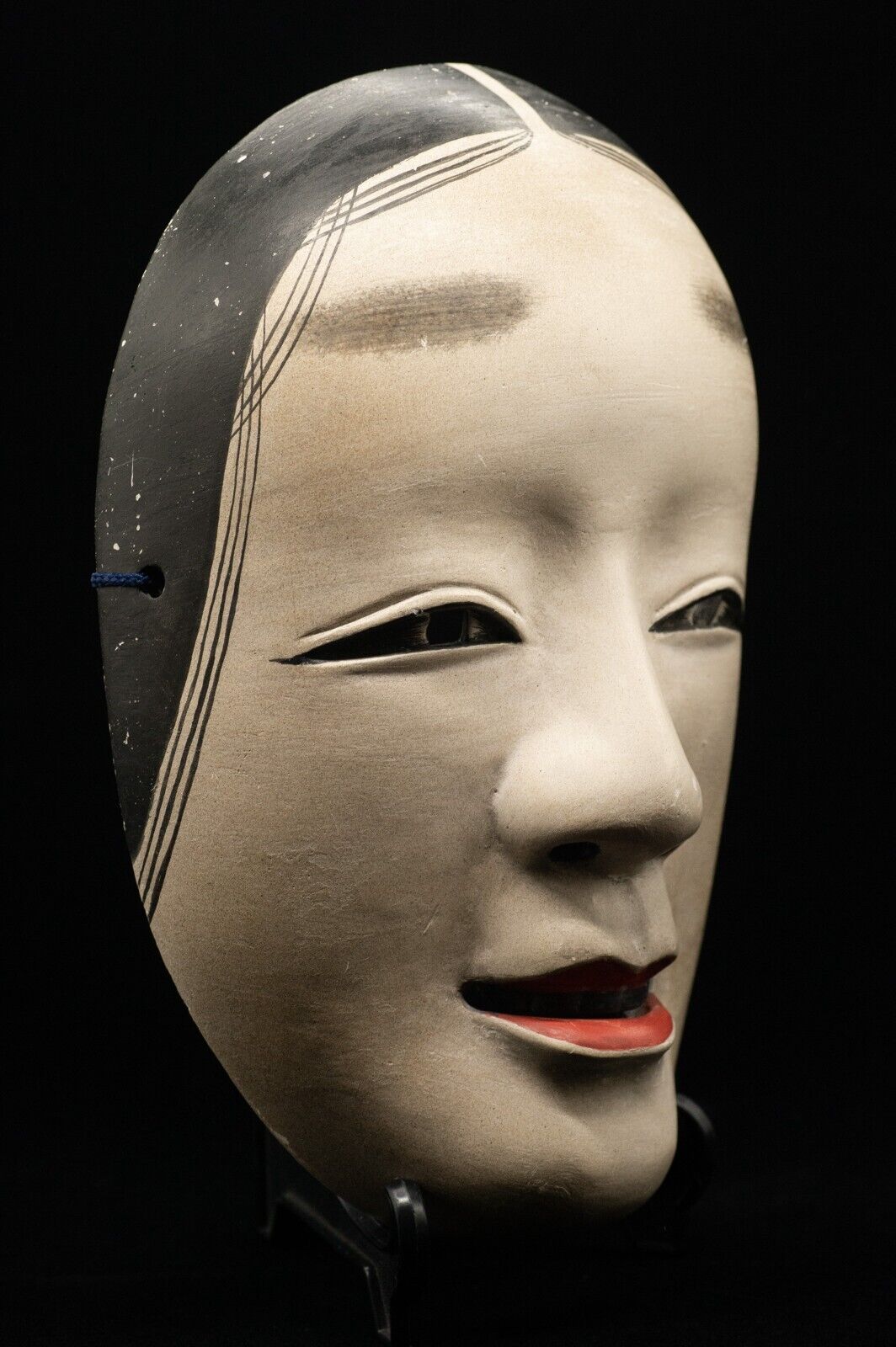 HQ Signed Wooden Noh Mask Ohmi-Onnna 近江女 Seiun 静雲 Made Noh Men Japanese Vintage