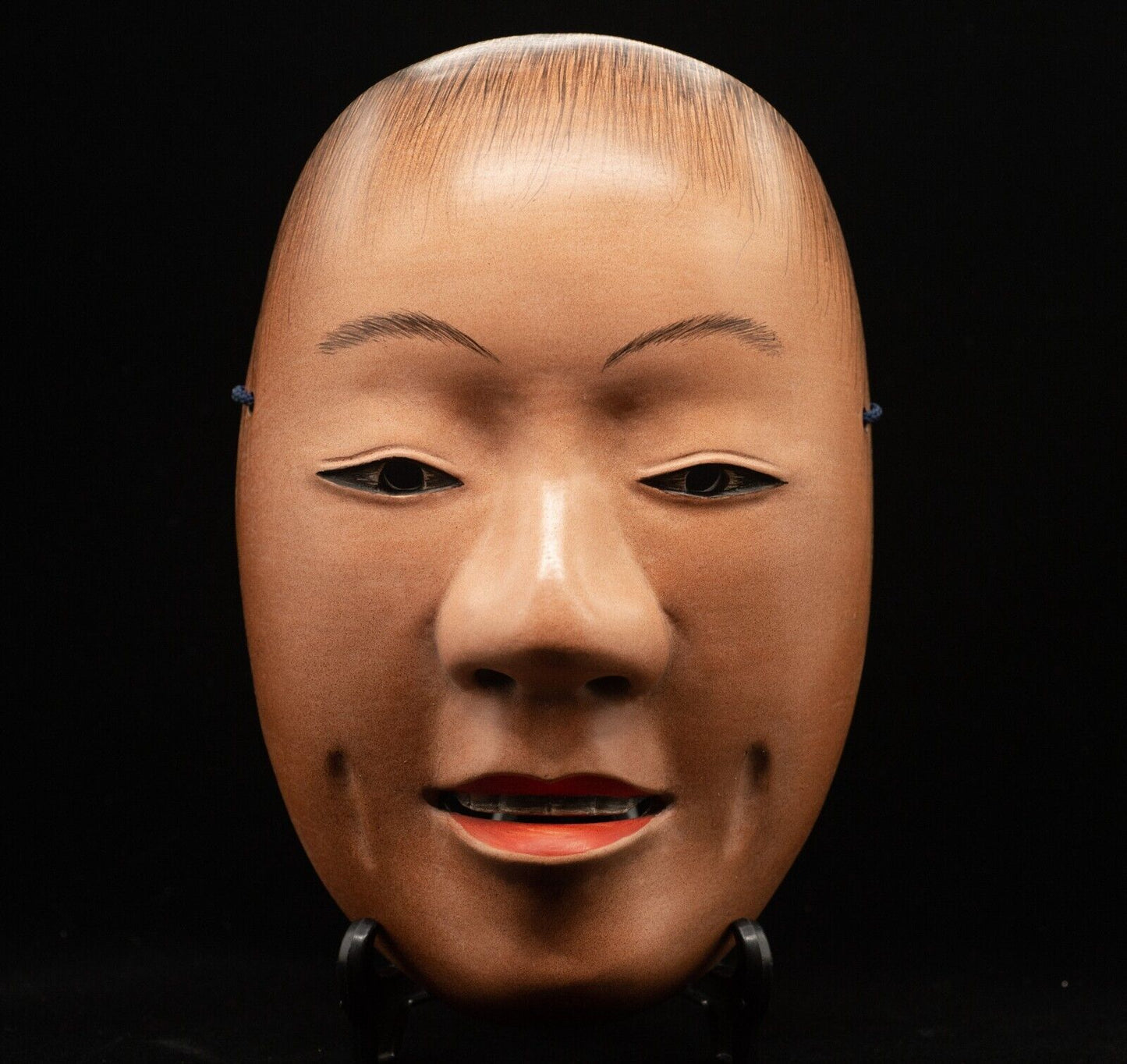 HQ Signed Wooden Noh Mask Shudendoji 酒呑童子 Noh Men Japanese Vintage