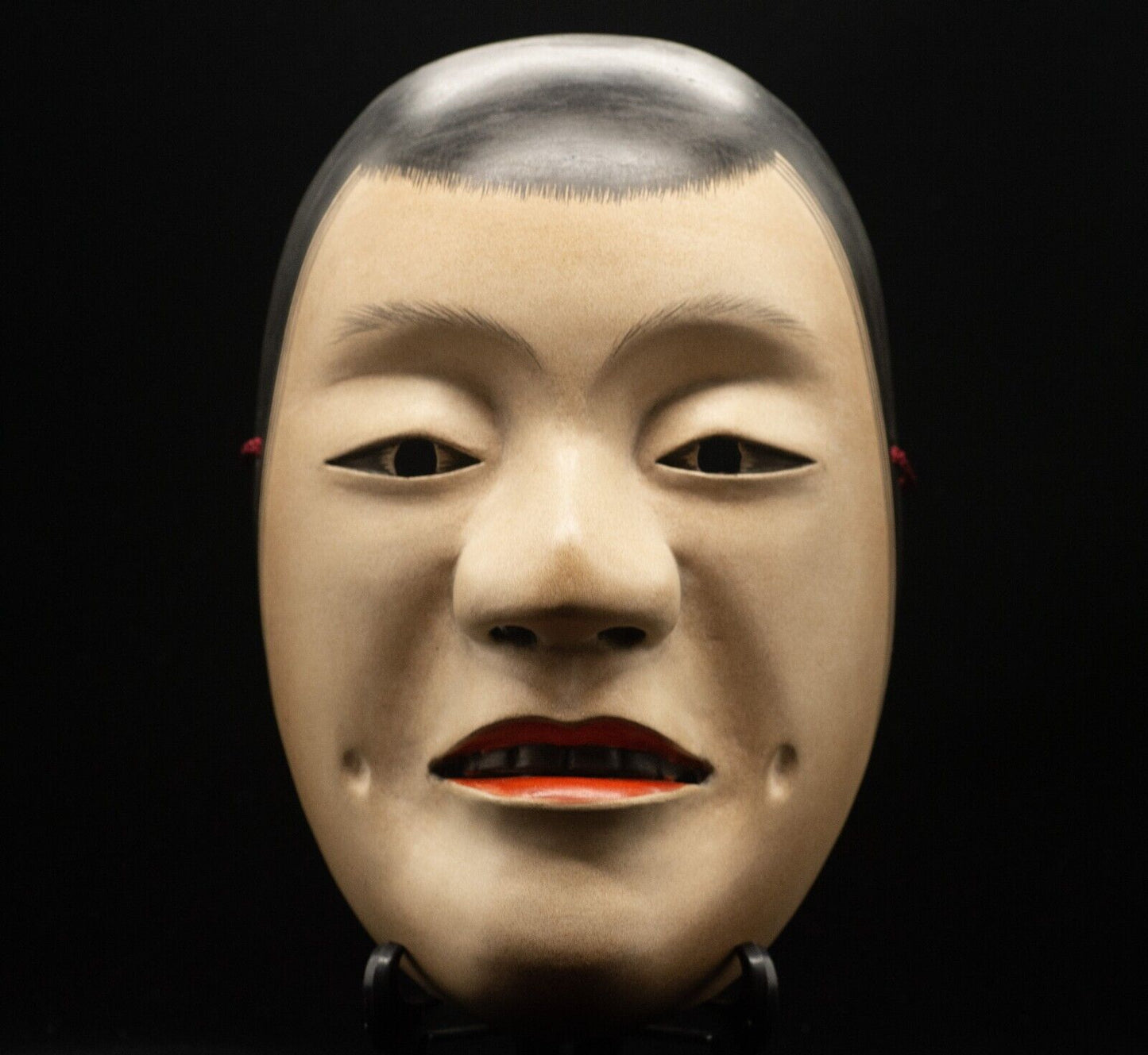 HQ Signed Wooden Noh Mask Oo-Kasshiki 大喝食  Noh Men Japanese Vintage