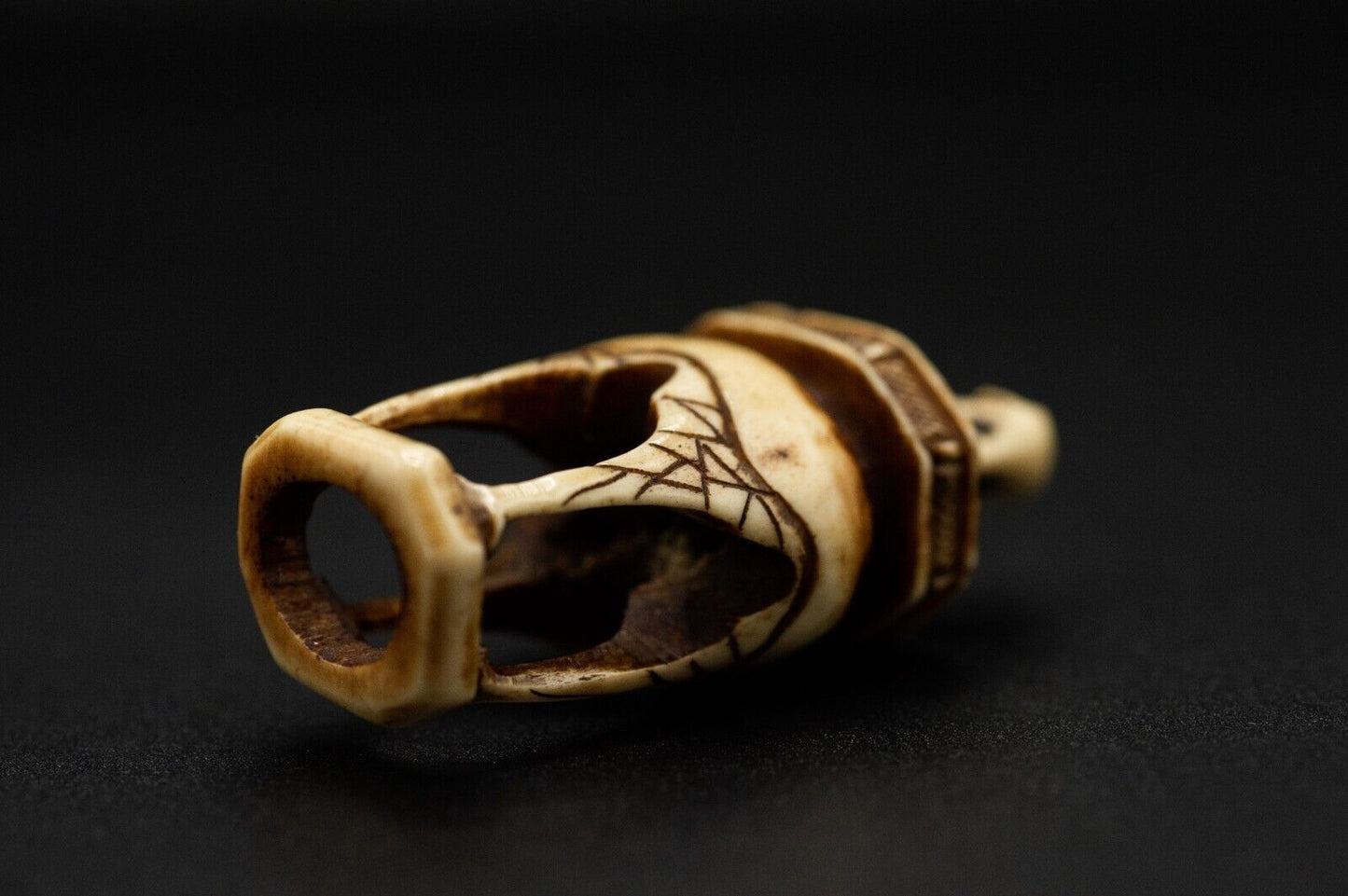 Stag Antler NETSUKE Rat / Mouse Japanese Edo Meiji Antique